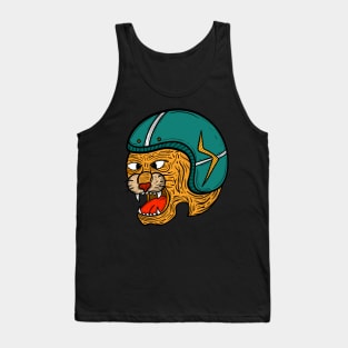 Tiger and Helmet Motorcycle Tank Top